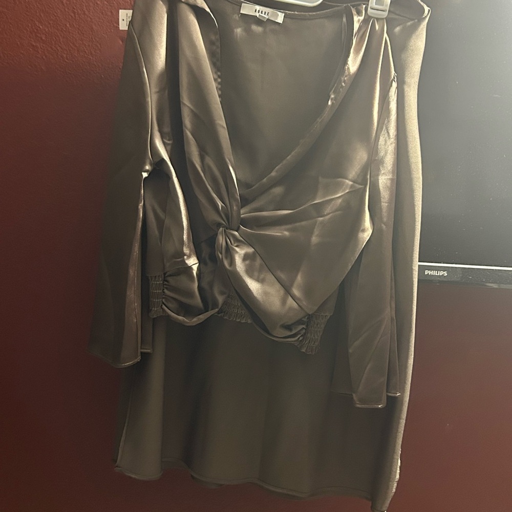 H&M Metallic Gray Skirt Set